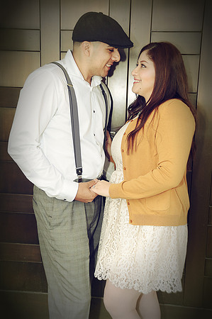 engagement pictures in Los Angeles observatory in Griffith park,