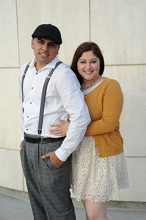 engagement pictures in Los Angeles observatory in Griffith park,