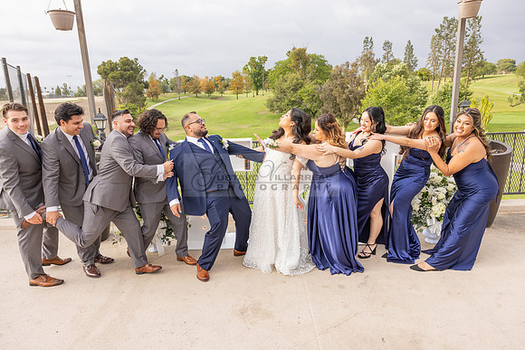 Thalial and Francisco wedding reception at La Mirada Golf course in