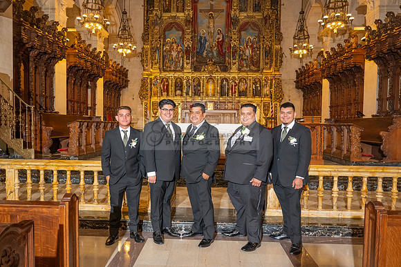 Leonardo and Samantha wedding ceremony at St Vincent de Paul Catholic Church in Los Angeles Ca, Reception at Marinaj Banquet Hall in Moreno Valley Ca, Gustavo Villarreal Photographer, videographer, 32