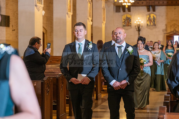 Leonardo and Samantha wedding ceremony at St Vincent de Paul Catholic Church in Los Angeles Ca, Reception at Marinaj Banquet Hall in Moreno Valley Ca, Gustavo Villarreal Photographer, videographer, 32