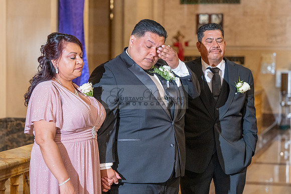 Leonardo and Samantha wedding ceremony at St Vincent de Paul Catholic Church in Los Angeles Ca, Reception at Marinaj Banquet Hall in Moreno Valley Ca, Gustavo Villarreal Photographer, videographer, 32