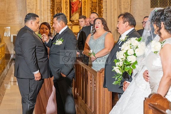 Leonardo and Samantha wedding ceremony at St Vincent de Paul Catholic Church in Los Angeles Ca, Reception at Marinaj Banquet Hall in Moreno Valley Ca, Gustavo Villarreal Photographer, videographer, 32
