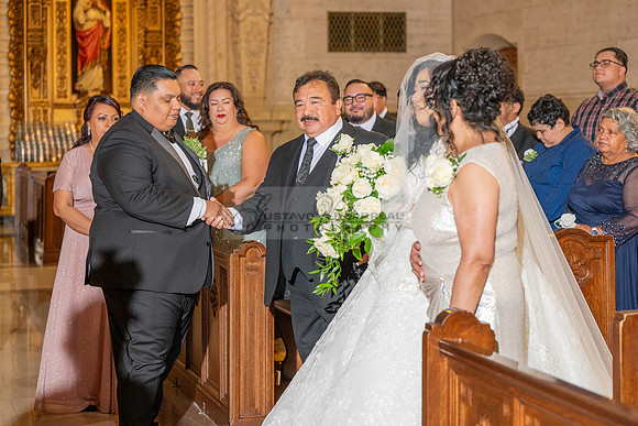 Leonardo and Samantha wedding ceremony at St Vincent de Paul Catholic Church in Los Angeles Ca, Reception at Marinaj Banquet Hall in Moreno Valley Ca, Gustavo Villarreal Photographer, videographer, 32