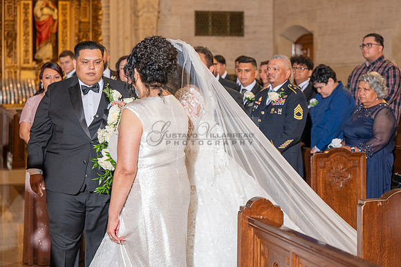 Leonardo and Samantha wedding ceremony at St Vincent de Paul Catholic Church in Los Angeles Ca, Reception at Marinaj Banquet Hall in Moreno Valley Ca, Gustavo Villarreal Photographer, videographer, 32