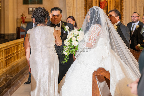 Leonardo and Samantha wedding ceremony at St Vincent de Paul Catholic Church in Los Angeles Ca, Reception at Marinaj Banquet Hall in Moreno Valley Ca, Gustavo Villarreal Photographer, videographer, 32