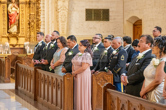 Leonardo and Samantha wedding ceremony at St Vincent de Paul Catholic Church in Los Angeles Ca, Reception at Marinaj Banquet Hall in Moreno Valley Ca, Gustavo Villarreal Photographer, videographer, 32