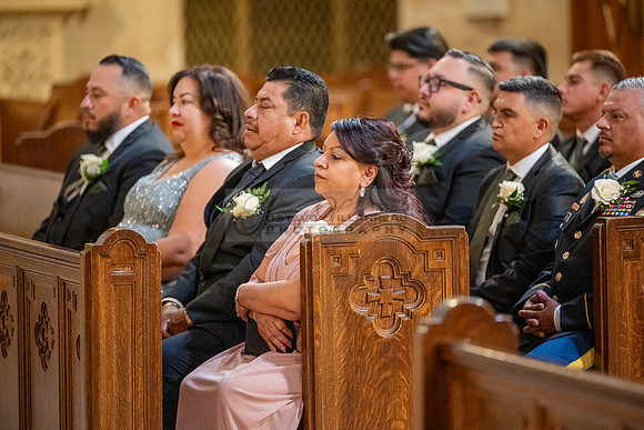 Leonardo and Samantha wedding ceremony at St Vincent de Paul Catholic Church in Los Angeles Ca, Reception at Marinaj Banquet Hall in Moreno Valley Ca, Gustavo Villarreal Photographer, videographer, 32