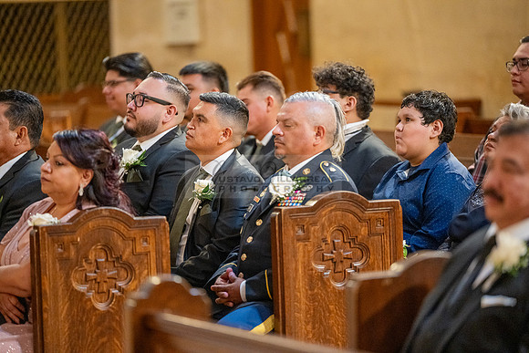 Leonardo and Samantha wedding ceremony at St Vincent de Paul Catholic Church in Los Angeles Ca, Reception at Marinaj Banquet Hall in Moreno Valley Ca, Gustavo Villarreal Photographer, videographer, 32