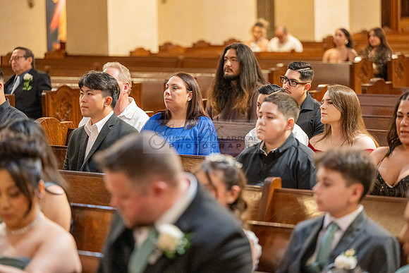 Leonardo and Samantha wedding ceremony at St Vincent de Paul Catholic Church in Los Angeles Ca, Reception at Marinaj Banquet Hall in Moreno Valley Ca, Gustavo Villarreal Photographer, videographer, 32