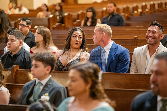 Leonardo and Samantha wedding ceremony at St Vincent de Paul Catholic Church in Los Angeles Ca, Reception at Marinaj Banquet Hall in Moreno Valley Ca, Gustavo Villarreal Photographer, videographer, 32