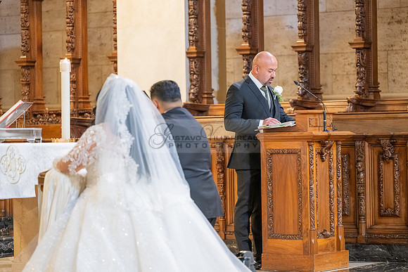 Leonardo and Samantha wedding ceremony at St Vincent de Paul Catholic Church in Los Angeles Ca, Reception at Marinaj Banquet Hall in Moreno Valley Ca, Gustavo Villarreal Photographer, videographer, 32