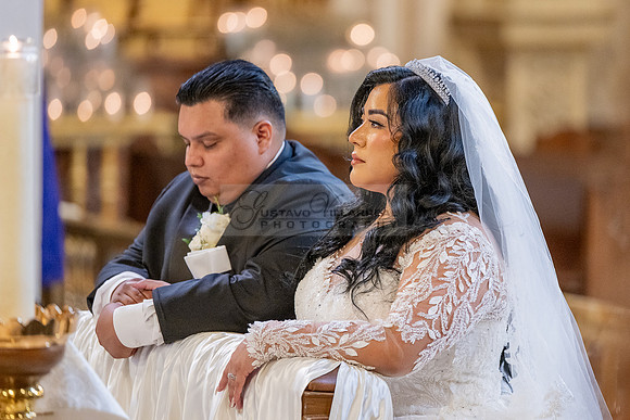 Leonardo and Samantha wedding ceremony at St Vincent de Paul Catholic Church in Los Angeles Ca, Reception at Marinaj Banquet Hall in Moreno Valley Ca, Gustavo Villarreal Photographer, videographer, 32