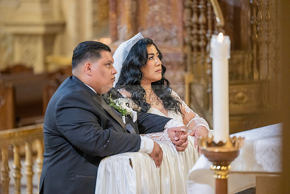 Leonardo and Samantha wedding ceremony at St Vincent de Paul Catholic Church in Los Angeles Ca, Reception at Marinaj Banquet Hall in Moreno Valley Ca, Gustavo Villarreal Photographer, videographer, 32
