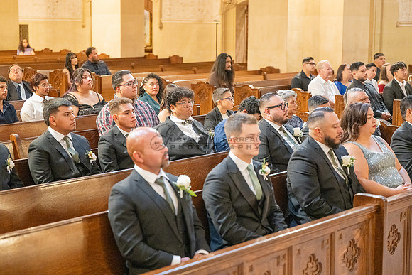 Leonardo and Samantha wedding ceremony at St Vincent de Paul Catholic Church in Los Angeles Ca, Reception at Marinaj Banquet Hall in Moreno Valley Ca, Gustavo Villarreal Photographer, videographer, 32