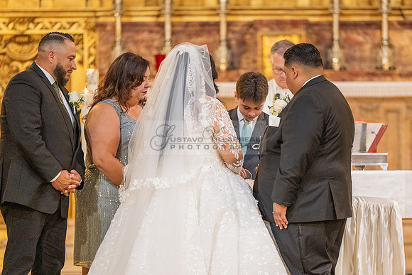 Leonardo and Samantha wedding ceremony at St Vincent de Paul Catholic Church in Los Angeles Ca, Reception at Marinaj Banquet Hall in Moreno Valley Ca, Gustavo Villarreal Photographer, videographer, 32