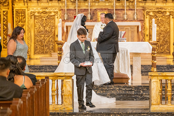Leonardo and Samantha wedding ceremony at St Vincent de Paul Catholic Church in Los Angeles Ca, Reception at Marinaj Banquet Hall in Moreno Valley Ca, Gustavo Villarreal Photographer, videographer, 32