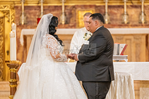 Leonardo and Samantha wedding ceremony at St Vincent de Paul Catholic Church in Los Angeles Ca, Reception at Marinaj Banquet Hall in Moreno Valley Ca, Gustavo Villarreal Photographer, videographer, 32