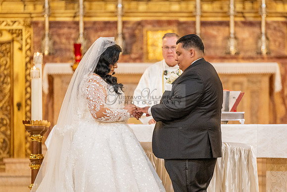 Leonardo and Samantha wedding ceremony at St Vincent de Paul Catholic Church in Los Angeles Ca, Reception at Marinaj Banquet Hall in Moreno Valley Ca, Gustavo Villarreal Photographer, videographer, 32