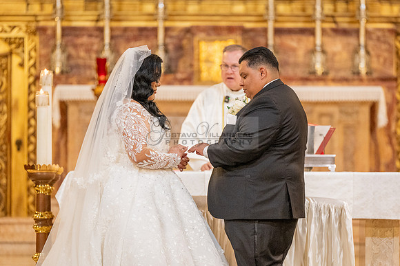 Leonardo and Samantha wedding ceremony at St Vincent de Paul Catholic Church in Los Angeles Ca, Reception at Marinaj Banquet Hall in Moreno Valley Ca, Gustavo Villarreal Photographer, videographer, 32