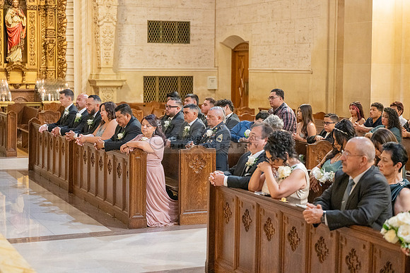 Leonardo and Samantha wedding ceremony at St Vincent de Paul Catholic Church in Los Angeles Ca, Reception at Marinaj Banquet Hall in Moreno Valley Ca, Gustavo Villarreal Photographer, videographer, 32
