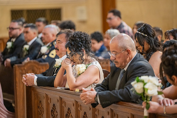 Leonardo and Samantha wedding ceremony at St Vincent de Paul Catholic Church in Los Angeles Ca, Reception at Marinaj Banquet Hall in Moreno Valley Ca, Gustavo Villarreal Photographer, videographer, 32