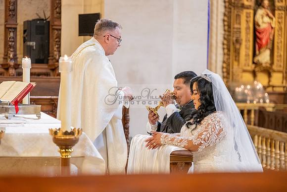 Leonardo and Samantha wedding ceremony at St Vincent de Paul Catholic Church in Los Angeles Ca, Reception at Marinaj Banquet Hall in Moreno Valley Ca, Gustavo Villarreal Photographer, videographer, 32