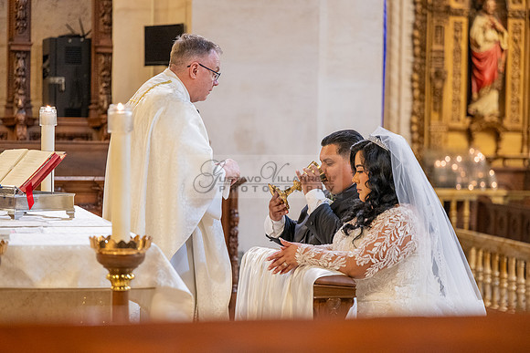 Leonardo and Samantha wedding ceremony at St Vincent de Paul Catholic Church in Los Angeles Ca, Reception at Marinaj Banquet Hall in Moreno Valley Ca, Gustavo Villarreal Photographer, videographer, 32