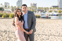 Alejandro and Monique engagement photos at Long beach Harbor Lighthouse, 323-633-8283, www.gustavovillarreal.com