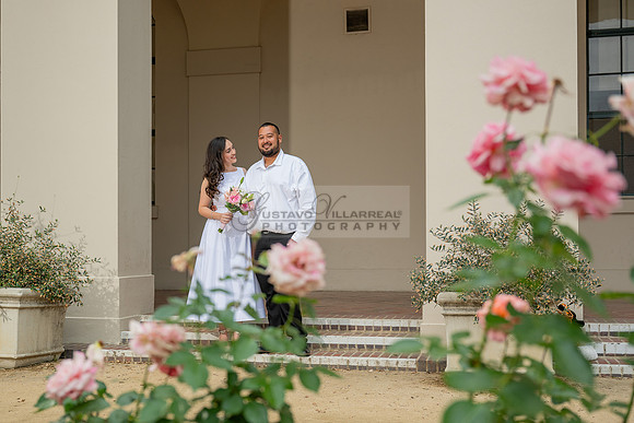 Steven and Natalie engagement, wedding photos in Pasadena City Hall, Pasadena Ca, Gustavo Villarreal Photography, videographer, 323-633-8283, www.gvphotoandvideo.com