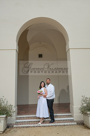 Steven and Natalie engagement, wedding photos in Pasadena City Hall, Pasadena Ca, Gustavo Villarreal Photography, videographer, 323-633-8283, www.gvphotoandvideo.com