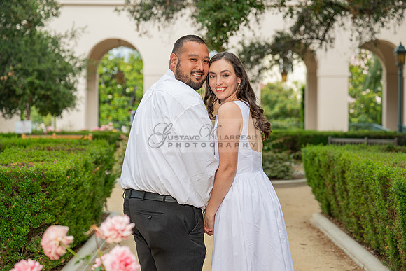Steven and Natalie engagement, wedding photos in Pasadena City Hall, Pasadena Ca, Gustavo Villarreal Photography, videographer, 323-633-8283, www.gvphotoandvideo.com