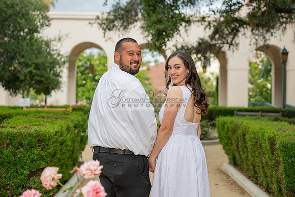 Steven and Natalie engagement, wedding photos in Pasadena City Hall, Pasadena Ca, Gustavo Villarreal Photography, videographer, 323-633-8283, www.gvphotoandvideo.com