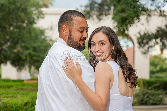 Steven and Natalie engagement, wedding photos in Pasadena City Hall, Pasadena Ca, Gustavo Villarreal Photography, videographer, 323-633-8283, www.gvphotoandvideo.com
