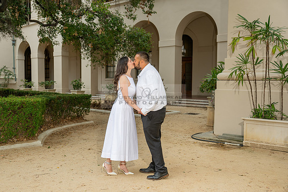 Steven and Natalie engagement, wedding photos in Pasadena City Hall, Pasadena Ca, Gustavo Villarreal Photography, videographer, 323-633-8283, www.gvphotoandvideo.com