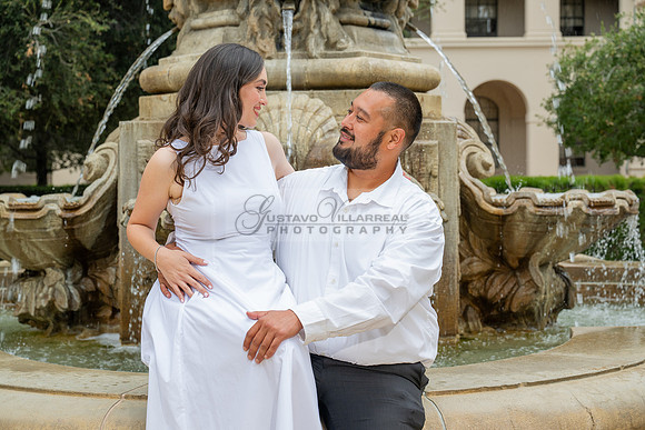 Steven and Natalie engagement, wedding photos in Pasadena City Hall, Pasadena Ca, Gustavo Villarreal Photography, videographer, 323-633-8283, www.gvphotoandvideo.com
