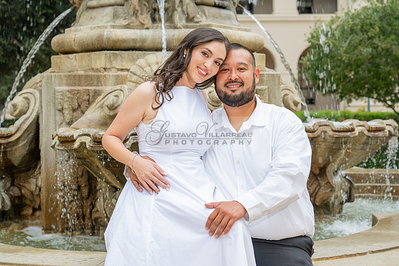 Steven and Natalie engagement, wedding photos in Pasadena City Hall, Pasadena Ca, Gustavo Villarreal Photography, videographer, 323-633-8283, www.gvphotoandvideo.com
