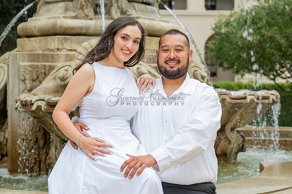 Steven and Natalie engagement, wedding photos in Pasadena City Hall, Pasadena Ca, Gustavo Villarreal Photography, videographer, 323-633-8283, www.gvphotoandvideo.com