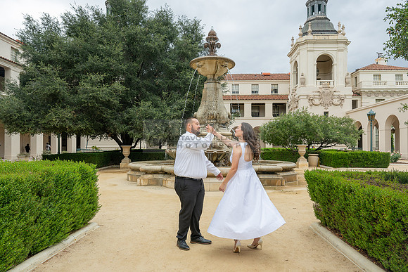 Steven and Natalie engagement, wedding photos in Pasadena City Hall, Pasadena Ca, Gustavo Villarreal Photography, videographer, 323-633-8283, www.gvphotoandvideo.com