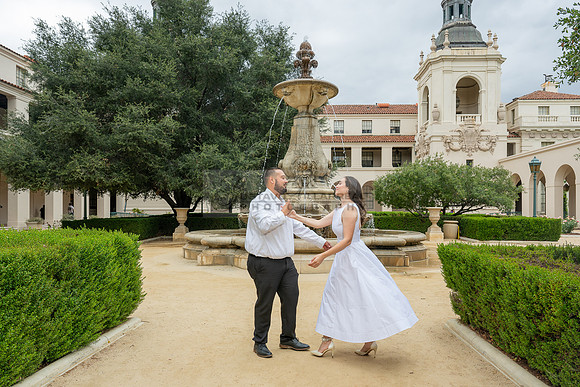Steven and Natalie engagement, wedding photos in Pasadena City Hall, Pasadena Ca, Gustavo Villarreal Photography, videographer, 323-633-8283, www.gvphotoandvideo.com