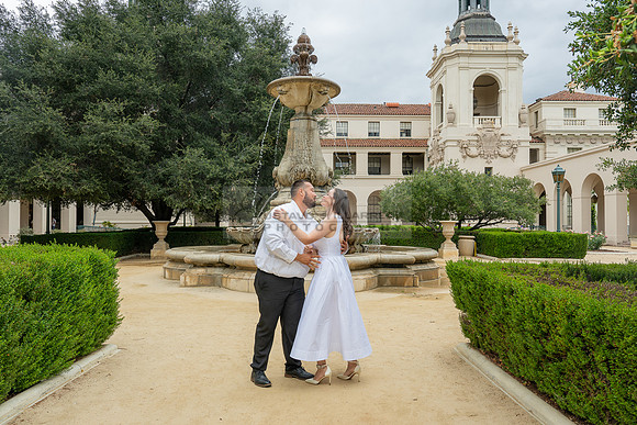 Steven and Natalie engagement, wedding photos in Pasadena City Hall, Pasadena Ca, Gustavo Villarreal Photography, videographer, 323-633-8283, www.gvphotoandvideo.com