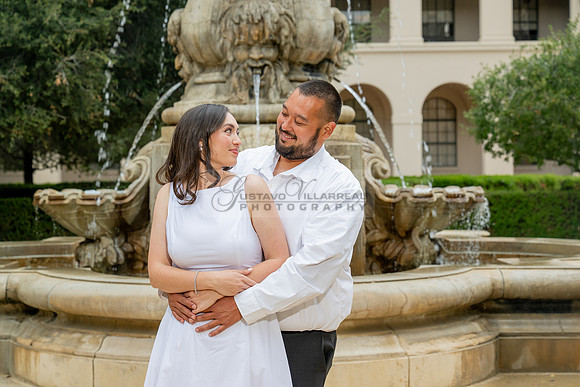 Steven and Natalie engagement, wedding photos in Pasadena City Hall, Pasadena Ca, Gustavo Villarreal Photography, videographer, 323-633-8283, www.gvphotoandvideo.com