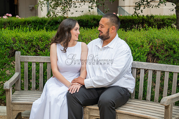Steven and Natalie engagement, wedding photos in Pasadena City Hall, Pasadena Ca, Gustavo Villarreal Photography, videographer, 323-633-8283, www.gvphotoandvideo.com