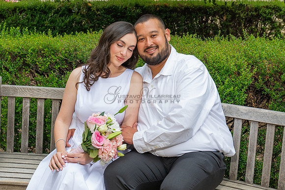 Steven and Natalie engagement, wedding photos in Pasadena City Hall, Pasadena Ca, Gustavo Villarreal Photography, videographer, 323-633-8283, www.gvphotoandvideo.com