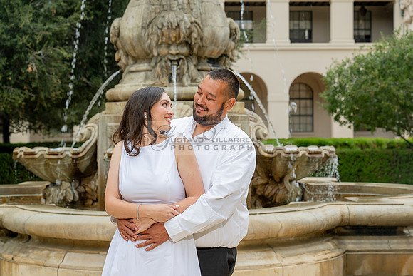 Steven and Natalie engagement, wedding photos in Pasadena City Hall, Pasadena Ca, Gustavo Villarreal Photography, videographer, 323-633-8283, www.gvphotoandvideo.com