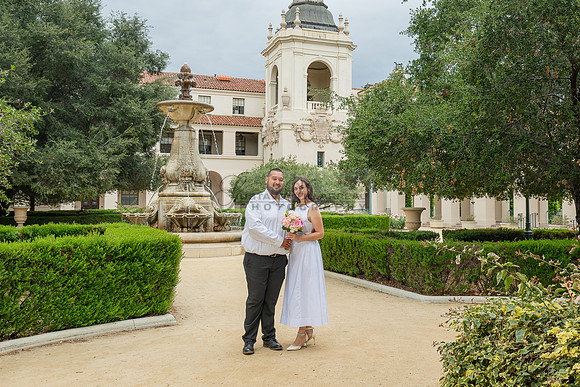 Steven and Natalie engagement, wedding photos in Pasadena City Hall, Pasadena Ca, Gustavo Villarreal Photography, videographer, 323-633-8283, www.gvphotoandvideo.com