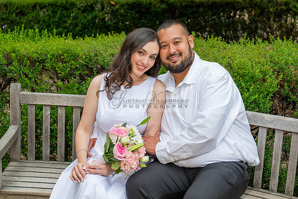 Steven and Natalie engagement, wedding photos in Pasadena City Hall, Pasadena Ca, Gustavo Villarreal Photography, videographer, 323-633-8283, www.gvphotoandvideo.com