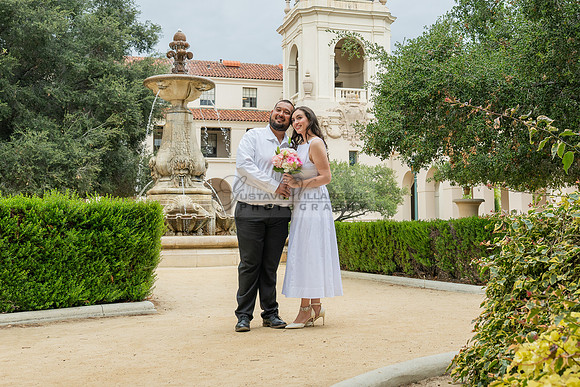 Steven and Natalie engagement, wedding photos in Pasadena City Hall, Pasadena Ca, Gustavo Villarreal Photography, videographer, 323-633-8283, www.gvphotoandvideo.com