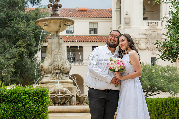 Steven and Natalie engagement, wedding photos in Pasadena City Hall, Pasadena Ca, Gustavo Villarreal Photography, videographer, 323-633-8283, www.gvphotoandvideo.com