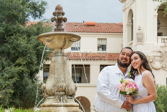 Steven and Natalie engagement, wedding photos in Pasadena City Hall, Pasadena Ca, Gustavo Villarreal Photography, videographer, 323-633-8283, www.gvphotoandvideo.com
